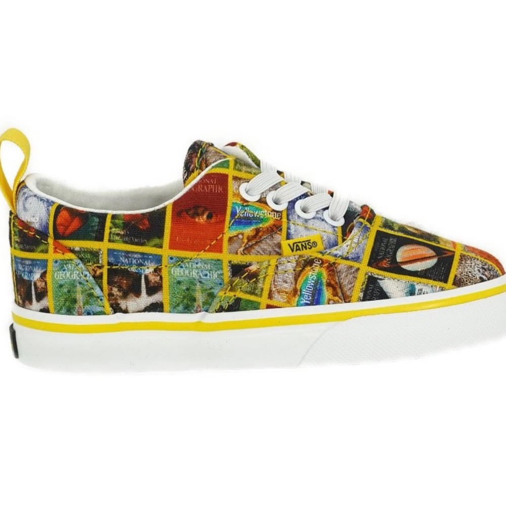 Vans National Geographic Baby/Toddler Shoes Era Elastic Lace NWOT Sneakers US 7